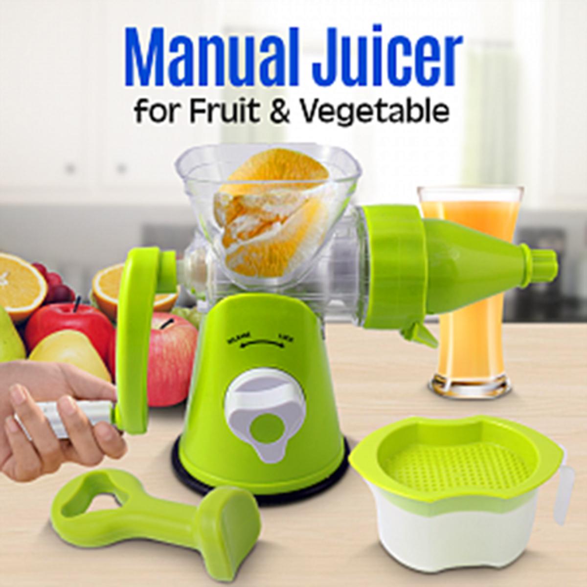 Food Grade Plastic Fruit and Vegetable Hand Juicer(Color:- Multiple)