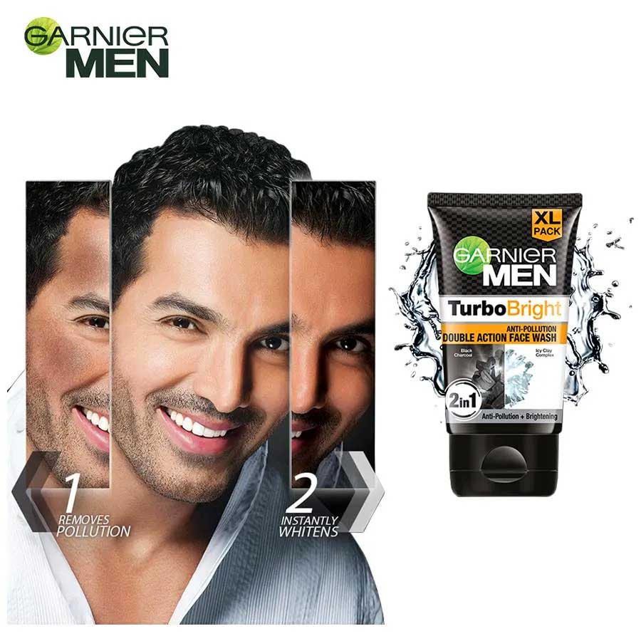 International Indian Product Garnier Men Turbo Bright Double Action 100 Ml