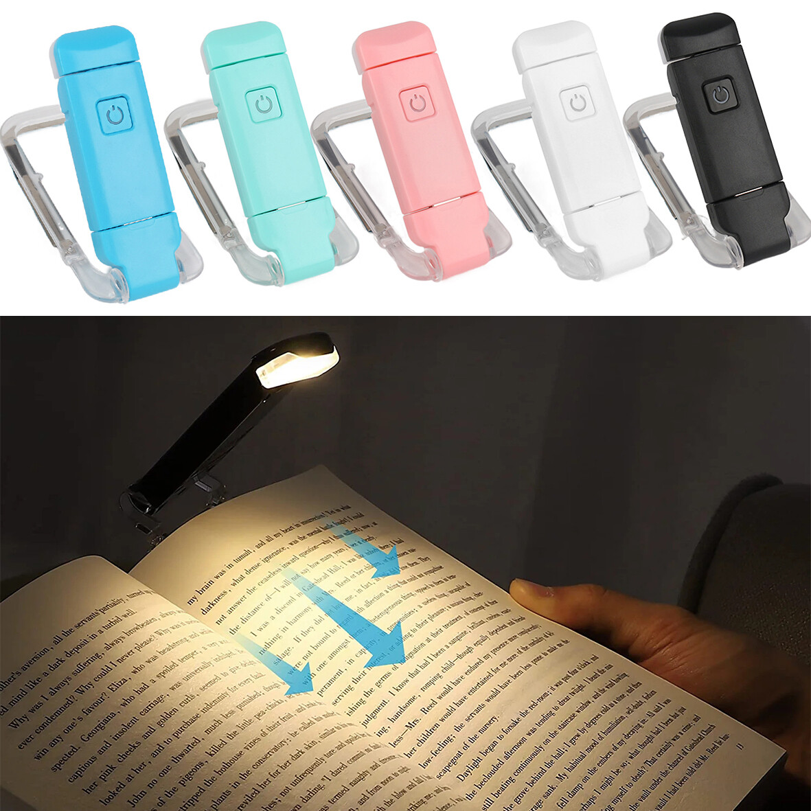 【Quality】 Light Clip, Clip On Light Rotatable Foldable for Travel