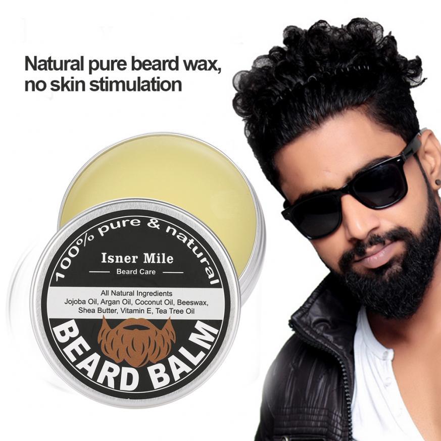 【original】 New Beard Natural Balm Conditioner Beard Care Moutache Wax Men Grooming Kit e