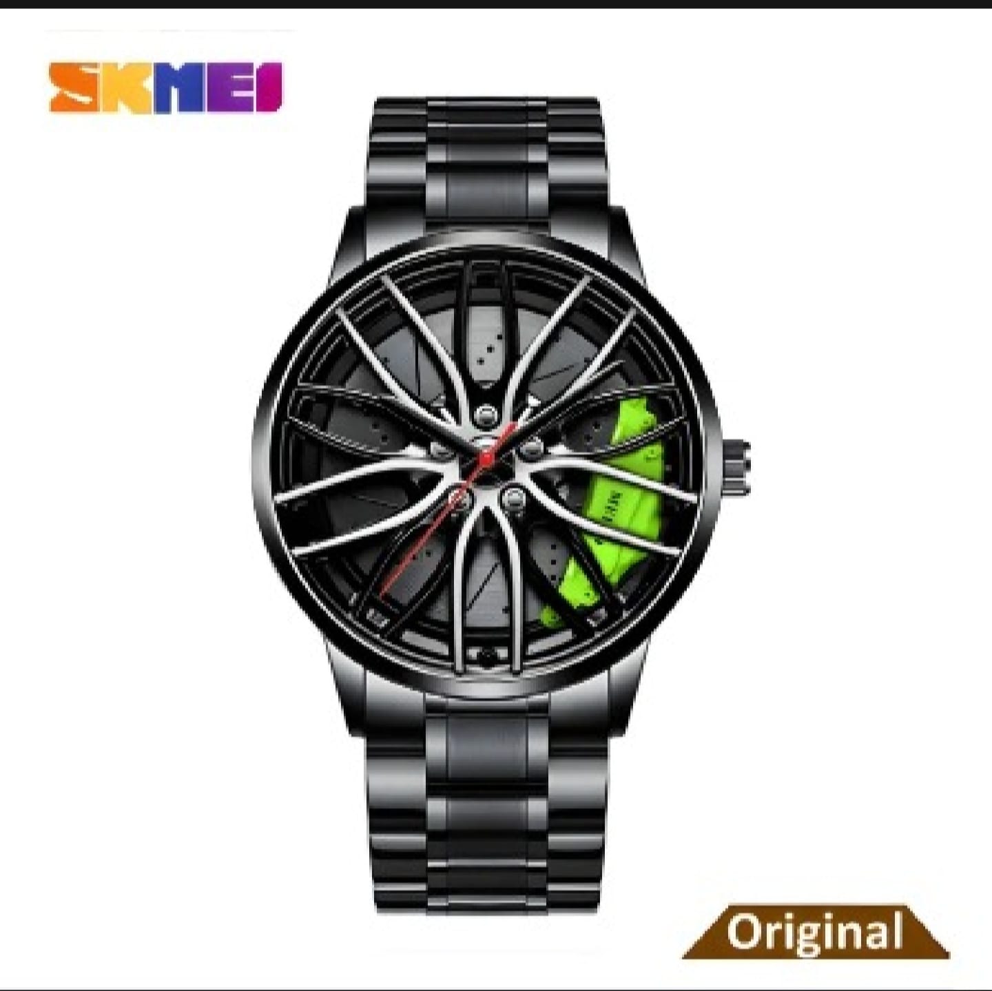 Fashion SKMEI 1787 Creative Cool Black Watch Cutout Concept Dial Metal Style Waterproof Sports Watch For Men
