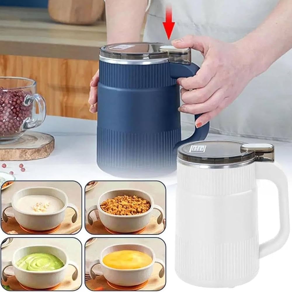 Spice Grinder Portable with Handal Electric Grain Mill Grinder Stainless Steel Dry Grain Spices Cereals Seasonings Coffee Bean Grinder