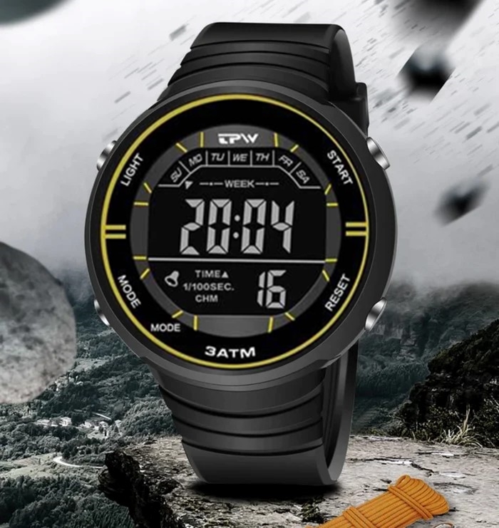 NEW LASIKA W-F110 Water Resistance/ Waterproof Silicon Digital Watch for Men - Watch