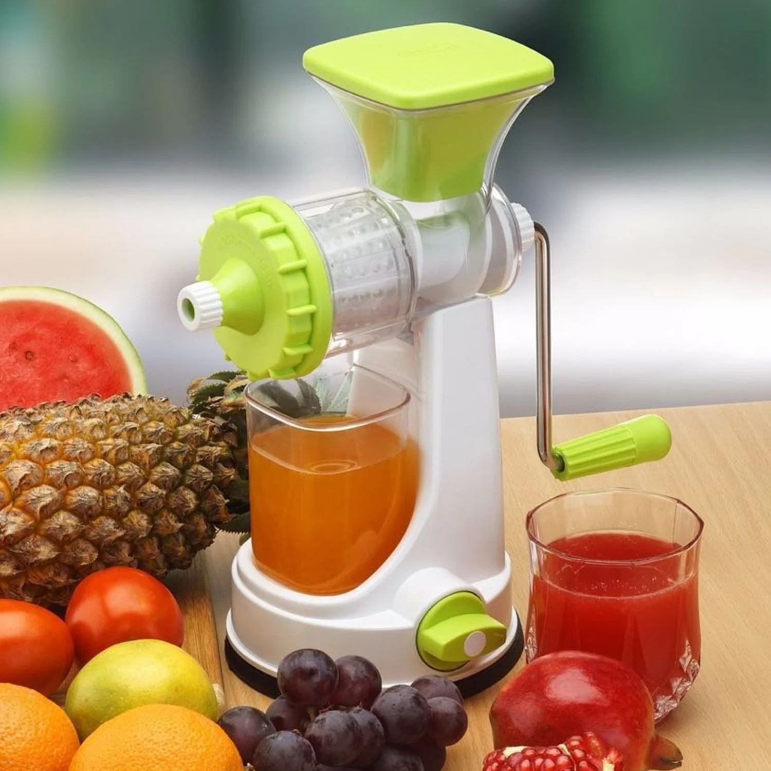 Food Grade Plastic Fruit and Vegetable Hand Juicer(Color:- Multiple)