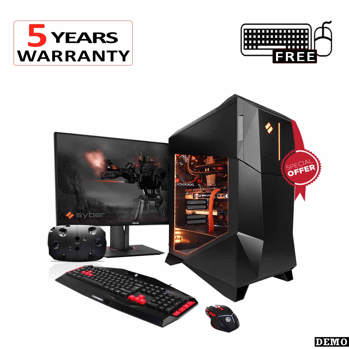Full Set PC Intel Core-i3-2nd Genaration-4GB DDR3 Ram-500GB HDD-19" Monitor-Keyboard-Mouse All Complete
