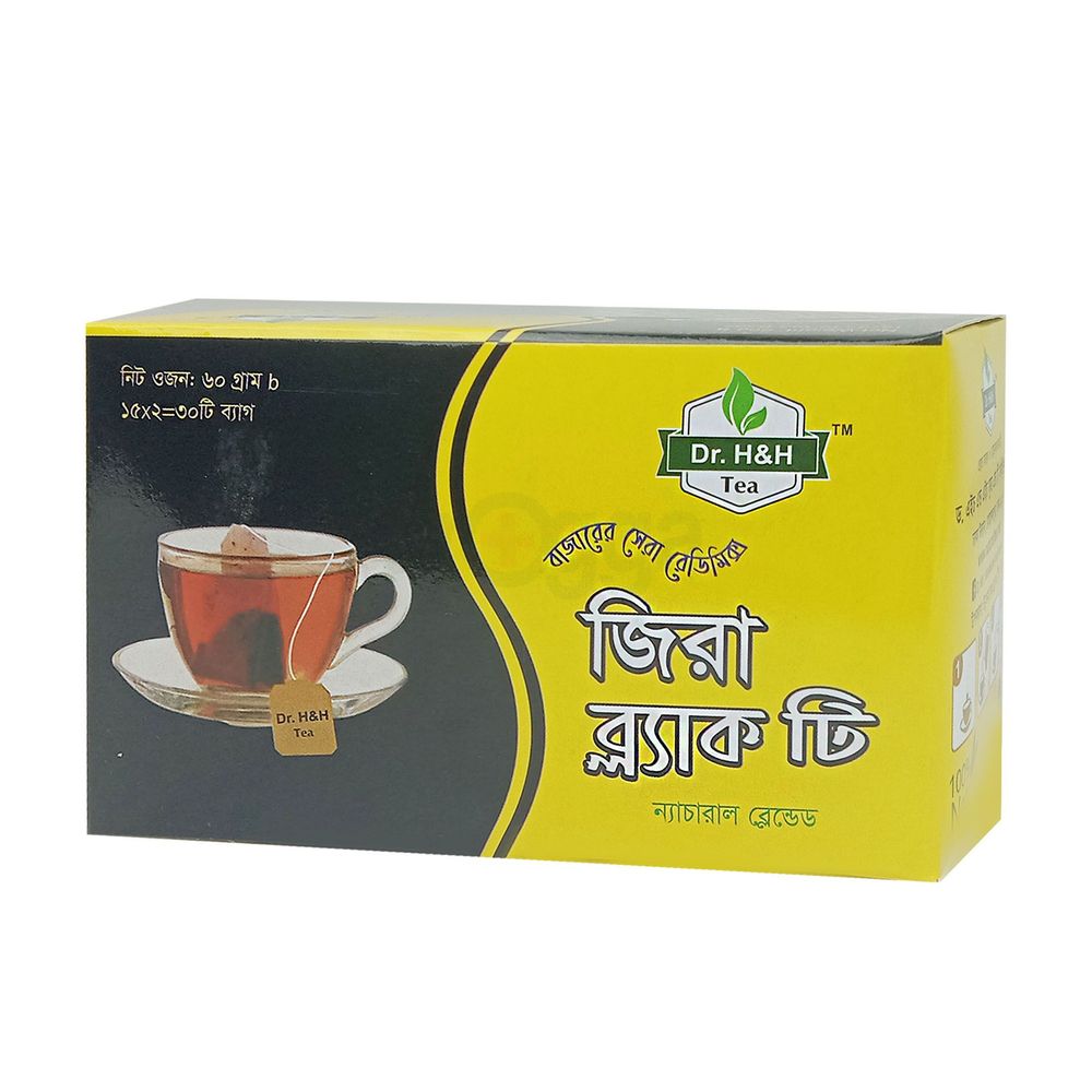 Dr. H&H Zeera Black Tea - 30 Tea Bags 60gm