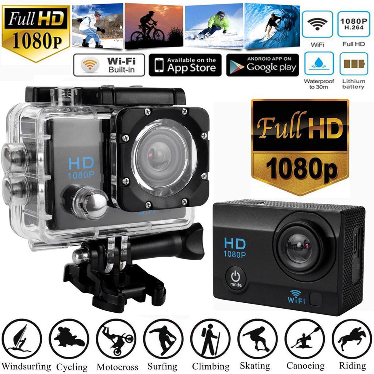 Full HD 1080p Sport Action Cam 30m Waterproof Gopro Action Camera
