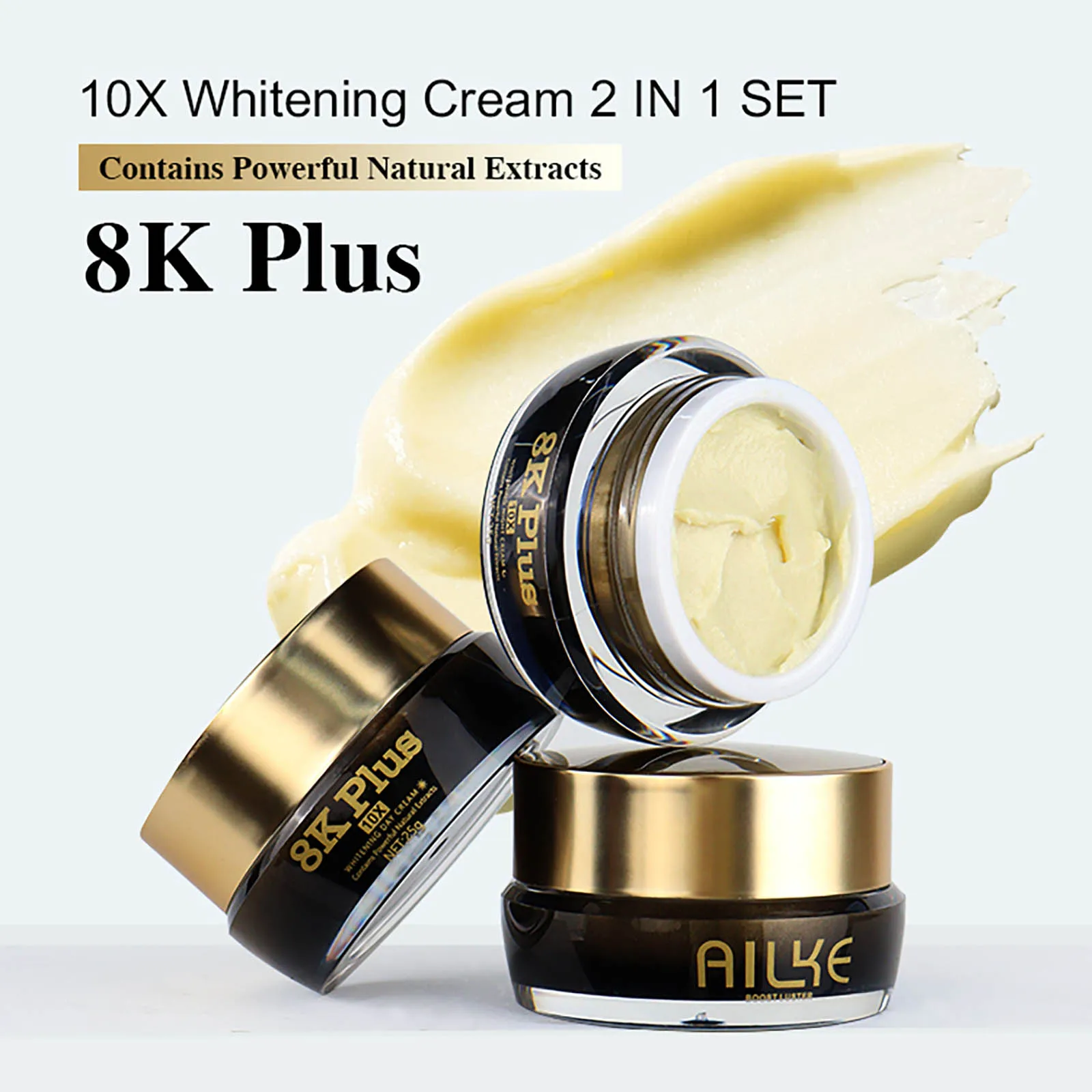 Ailke 8K Plus 10X Dark Spot Whitening Night Cream - 20 gm