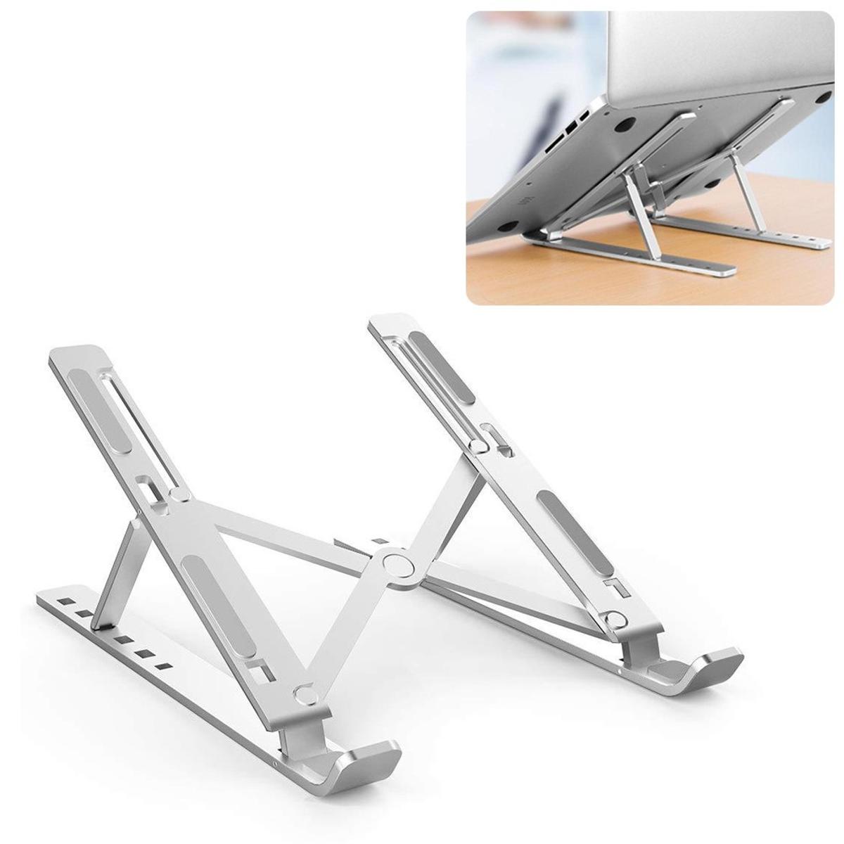 Creative Folding Laptop Stand – Premium Aluminum Alloy Bracket for 10-17 Inch Tablets & Laptops