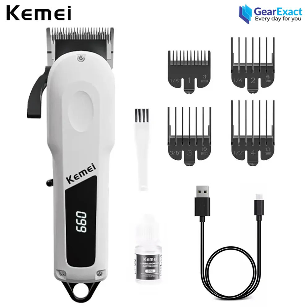 Kemei KM-1550 Professional Hair Clipper and Beard Trimmer Salon Series for Men