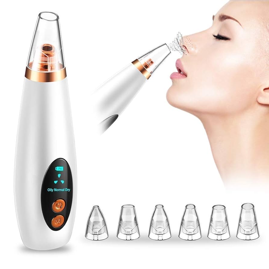 Rechargeable Device for Removing Blackheads and Whiteheads for Men and Women
