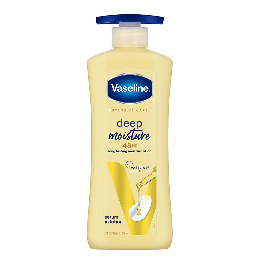 Vaseline Deep Moisture Serum In Lotion - For Dry Skin, 400 ml