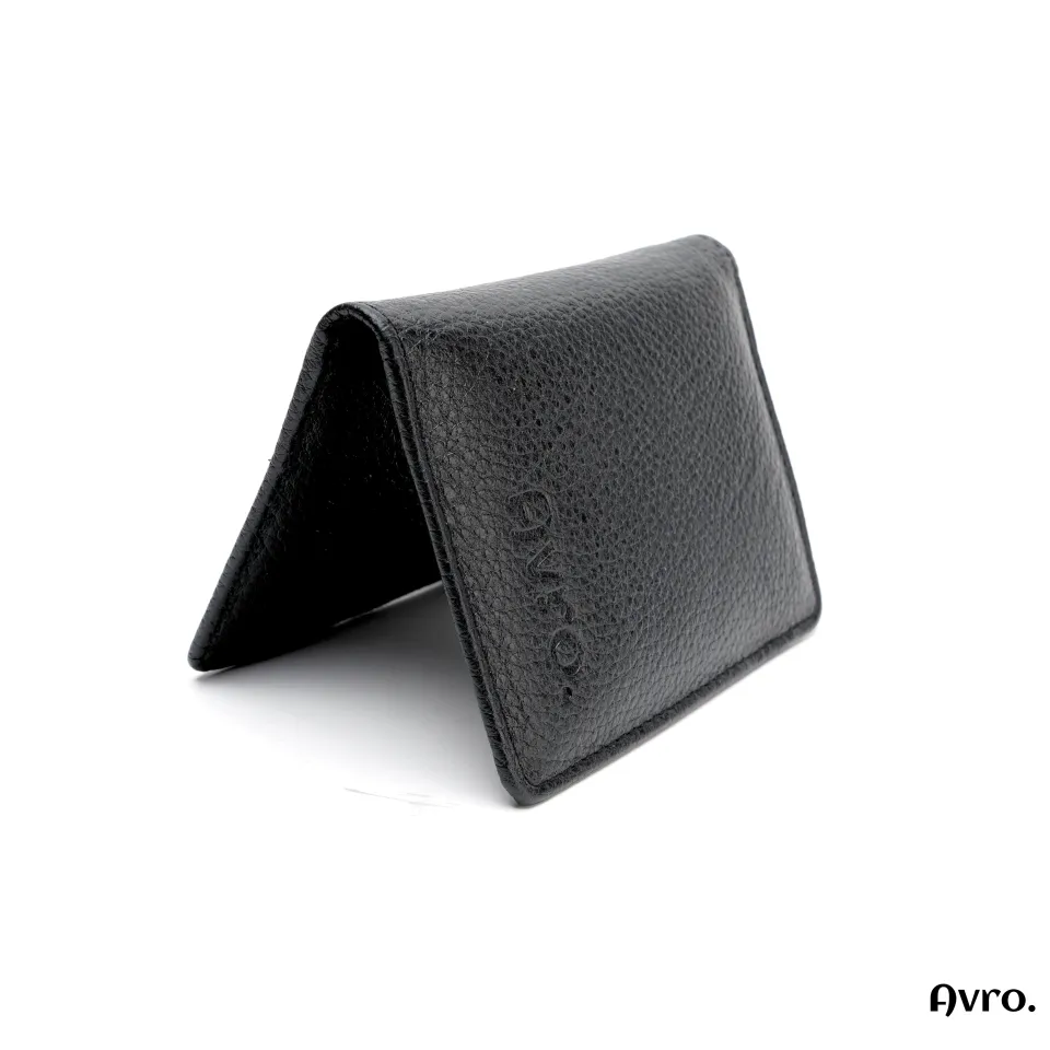 Avro Card Holder Mini Money Bag for Man 100% Cow Leather Wallet For Men Black Colour Premium Men's High Quality Card Holder Wallet