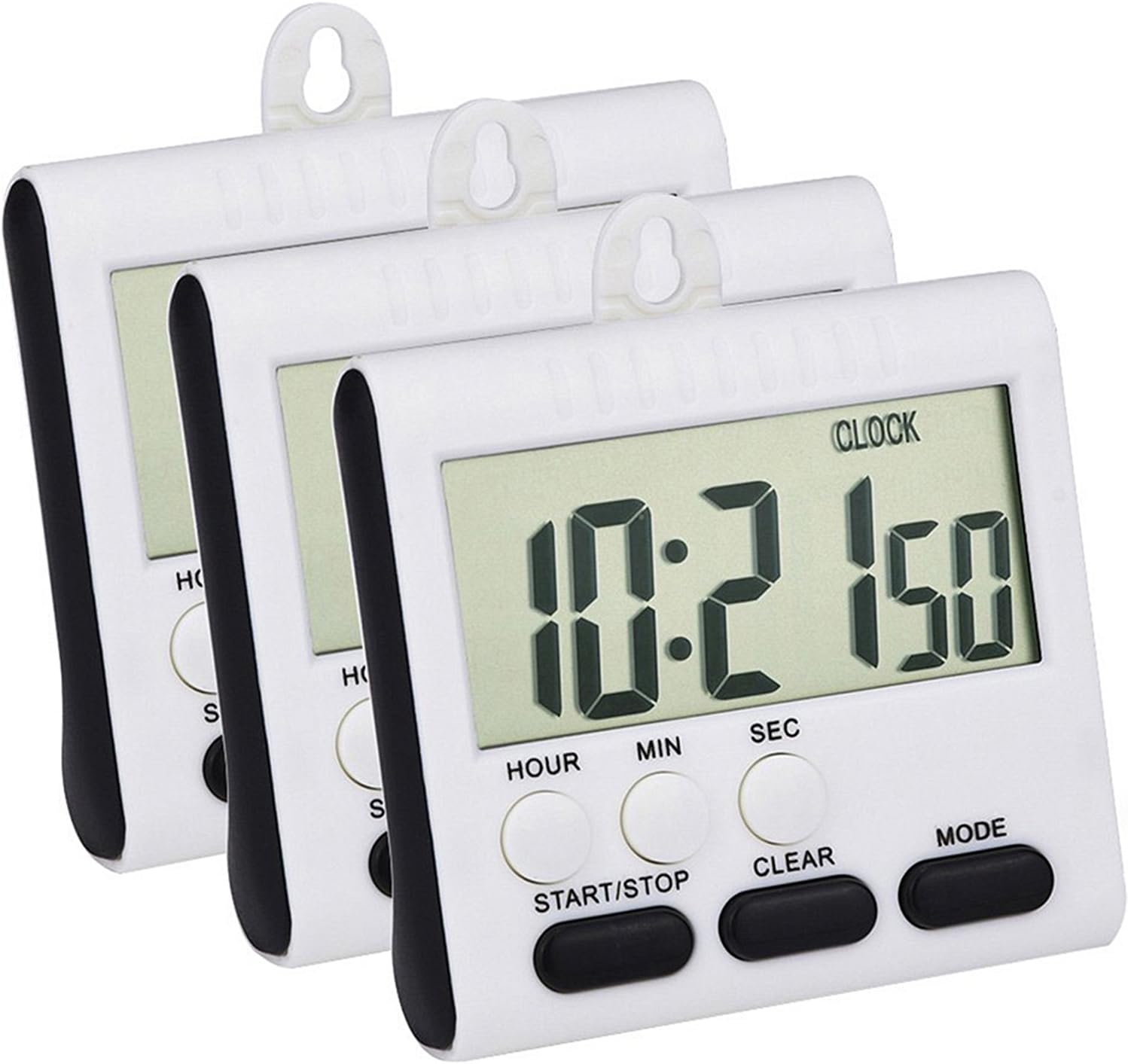 Kitchen Timer English 24-hour Electronic Timer Digital Reminder Alarm Clocks Cooking Countdown Timer LCD Multifunction Home