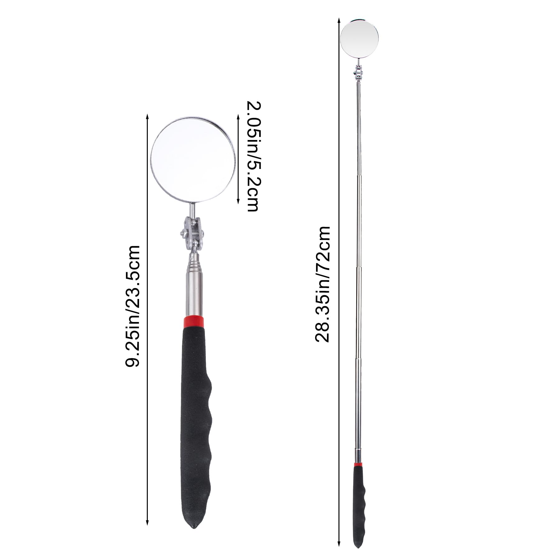 【Direct-sales】 Engine Chassis Inspection Auto Repair Multi-Directional Folding Telescopic Led Reflector Tool