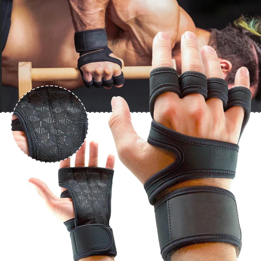 Gym Gloves With Wrist Support - Ideal For Gym Workouts, Pull Ups, And Fitness Training - Offering Maximum Protection