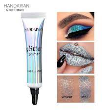 Handaiyan Glitter Primer Long Lasting Eyeshadow Primer Makeup Base 10ml Glitter Eyeshadow Glue Lightweight Eyeshadow Base -