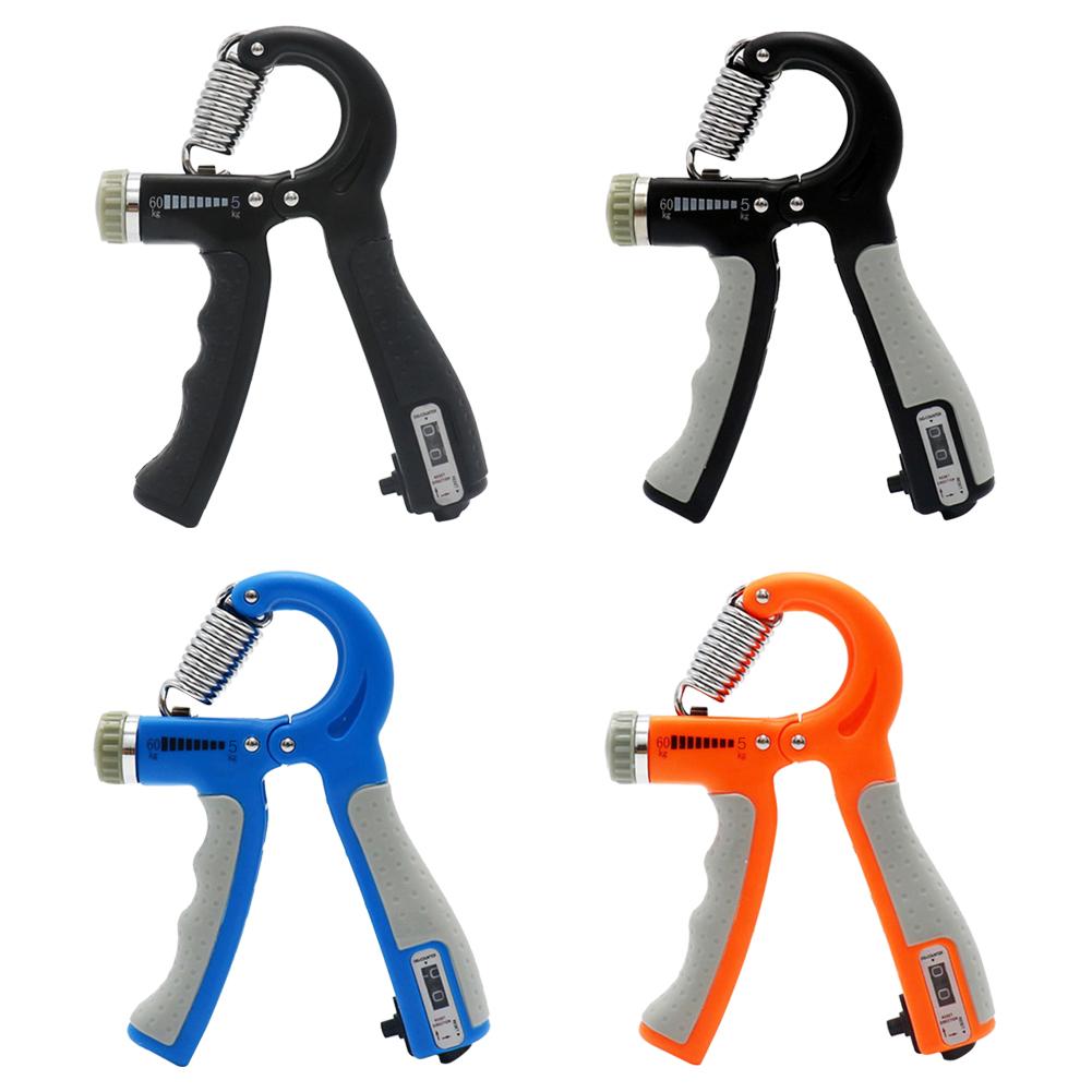 Adjustable Heavy Counting Grips 10-100Kg (Orange) - Sports & Fitness