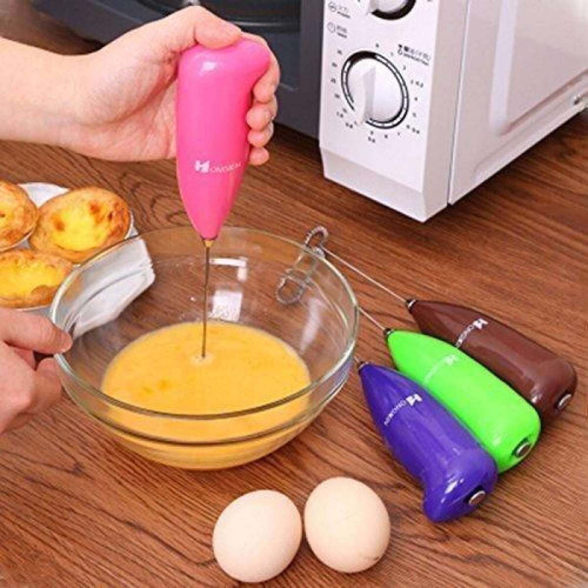 Hand Mixer Cappuccino & Foamy Coffee Maker – Multi-Color Design