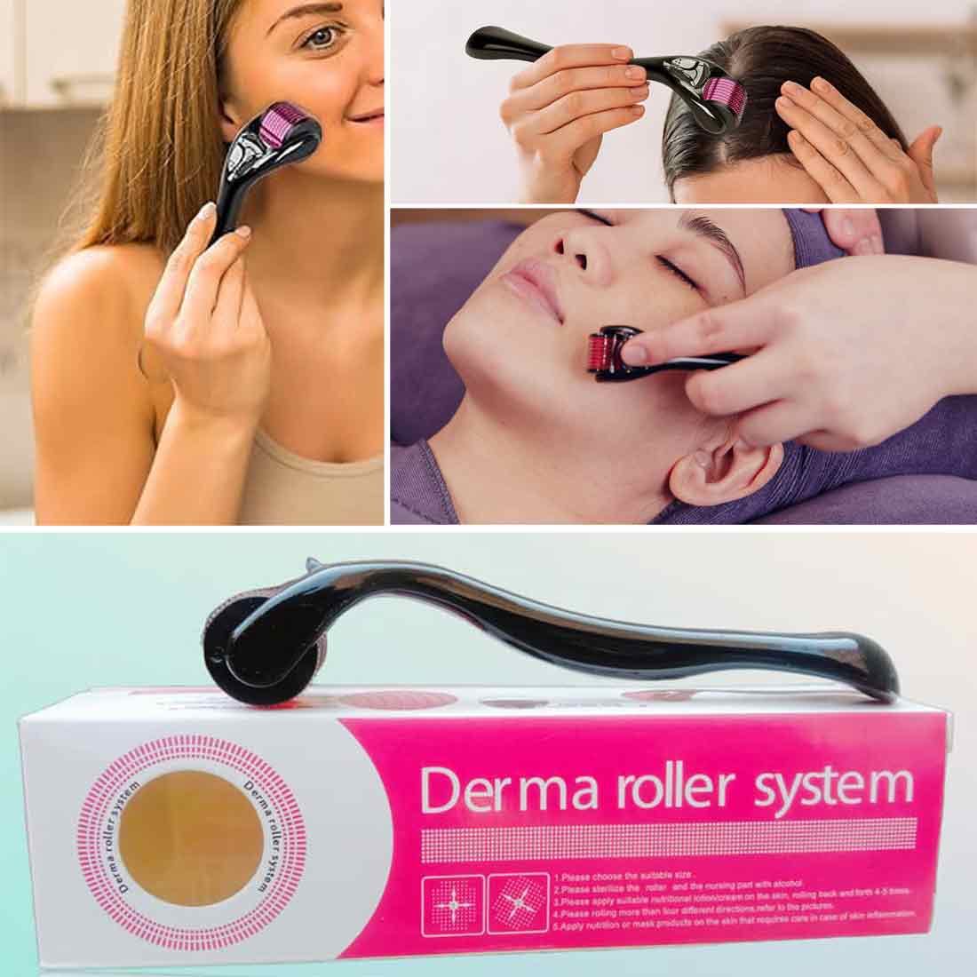 Derma Roller Microniddle Roller skin care product For Face Microneedling 0.5MM