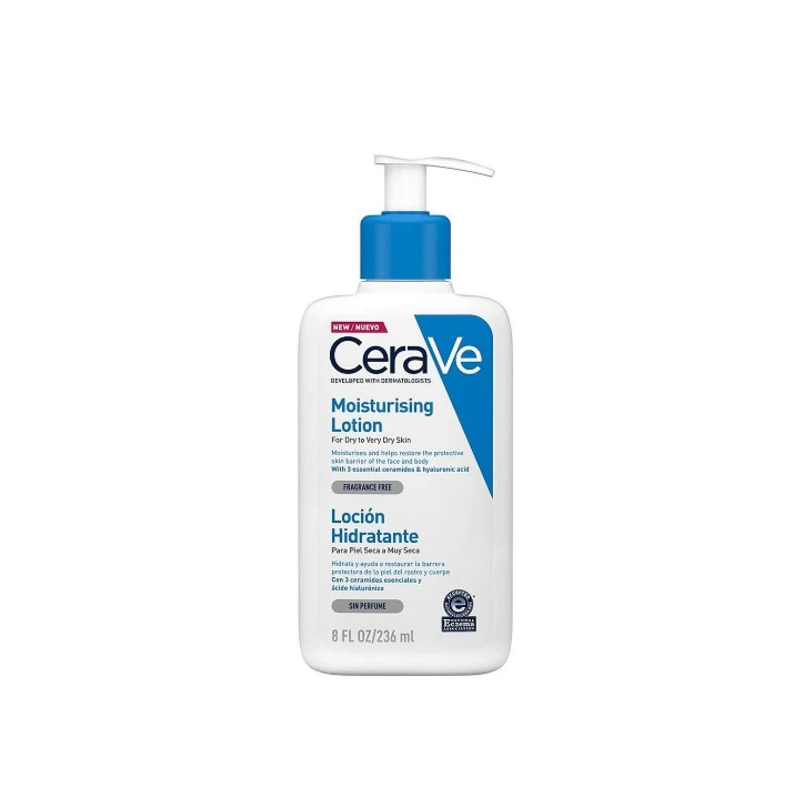 CeraVe Moiturising Lotion | 236ml | Daily Face, Body, Hand Moisturiser for Dry to Very Sensitive Skin