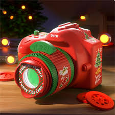 【Hot-Selling】 Hight Quality ABS Christmas Projection Camera Cartoon Pattern Puzzle Development Projection Early Education Slide Projector Projection Light for Kids