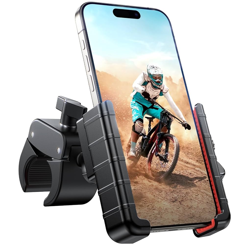 Bike And Cycle Phone Holder With Support Stand - Secure Your Phone For Hands-Free Riding Experience
