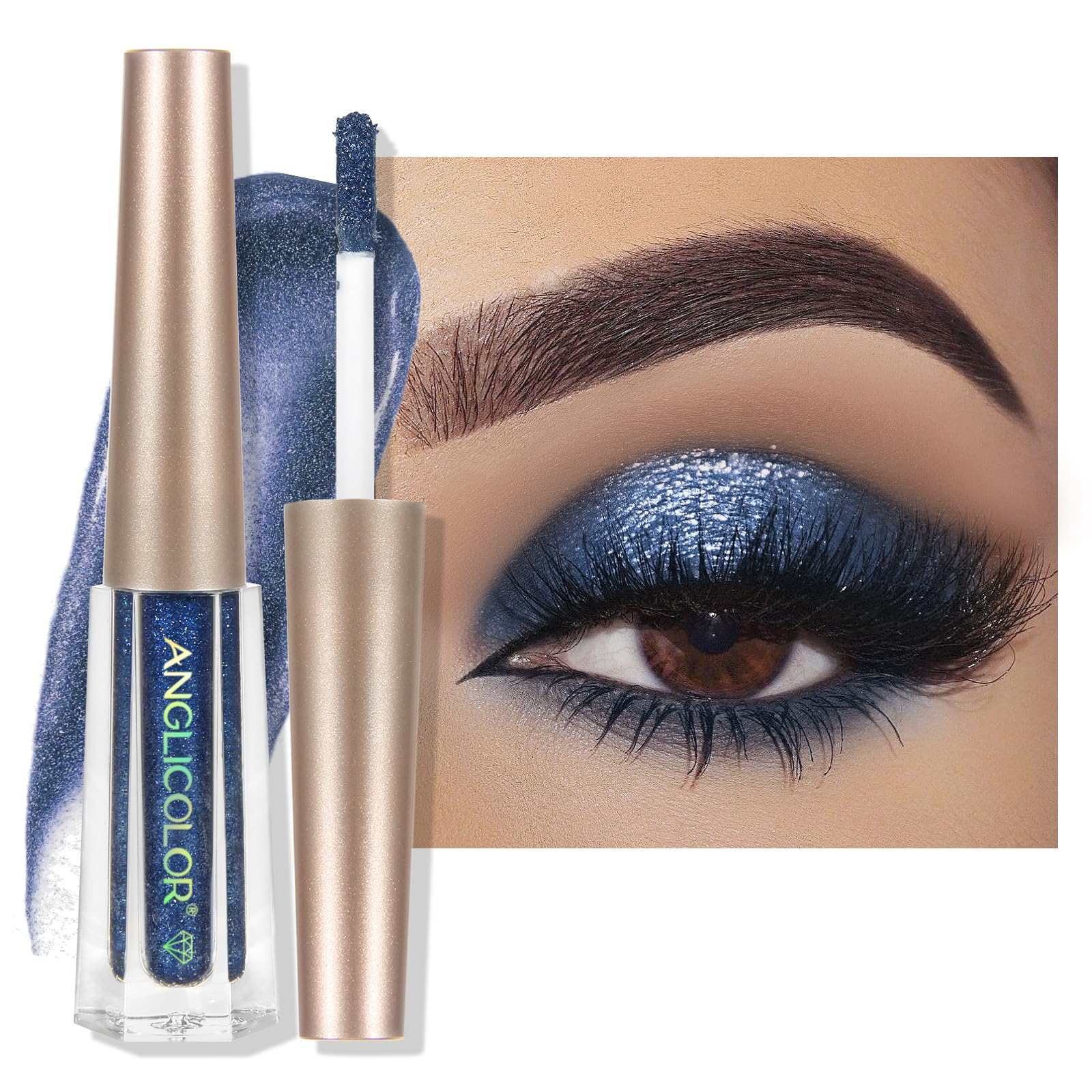 HANDAIYAN Long-lasting Glitter Liquid Eyeshadow-#12