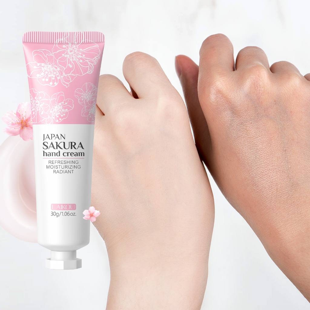 LAIKOU Sakura Hand Cream 30g Moisturizing Softening And Smoothing for Hands