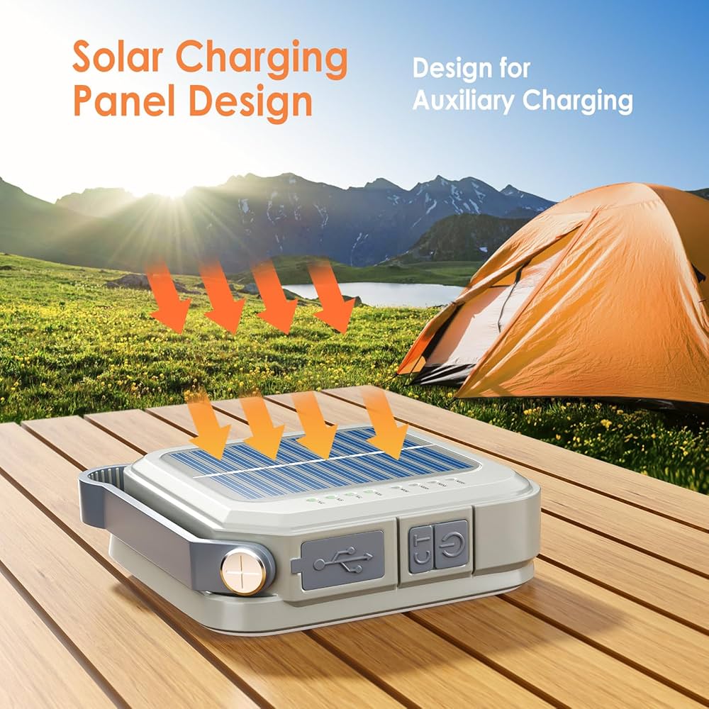 LED Tent Lantern 2400LM 5000mAh Portable Camping Light Emergency Waterproof Outdoor Hanging Light Illumination Lawn Lamp