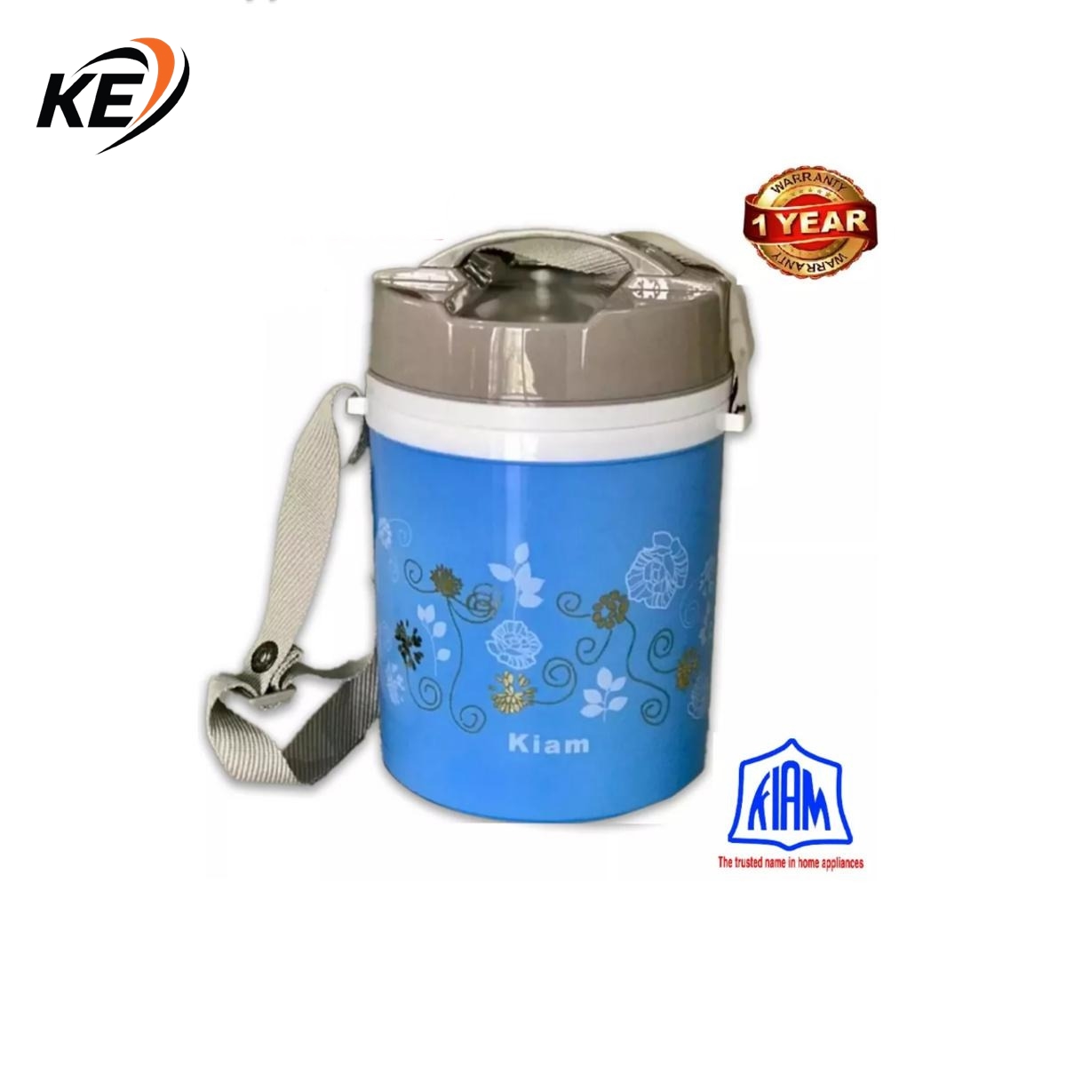 Kiam Monalisa Steel Hot Tiffin Carrier Lunch Pot - Box - Tiffin Box For Office