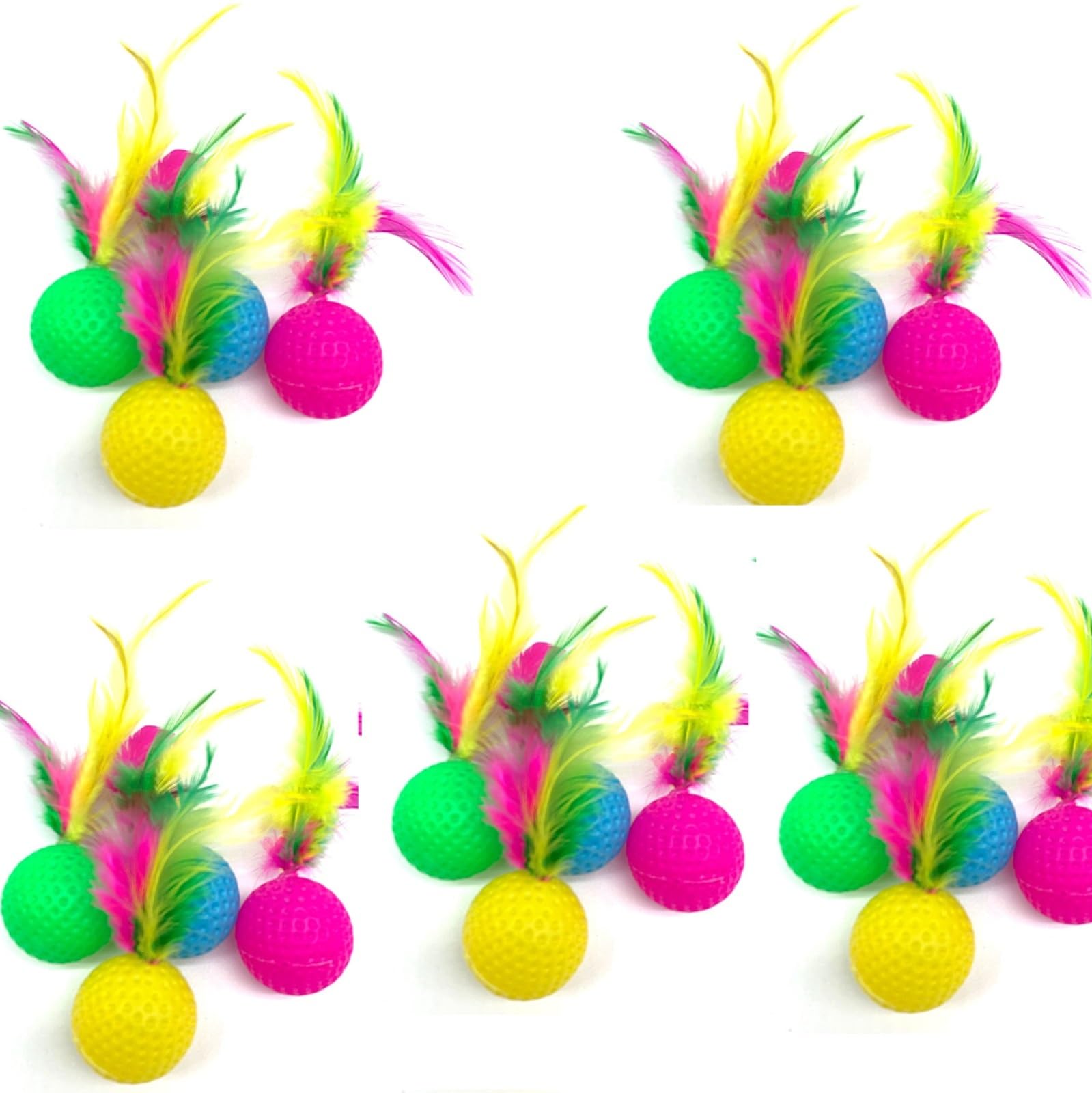 Colorful Golf Interactive Ball with feature Cat Toy 1pcs