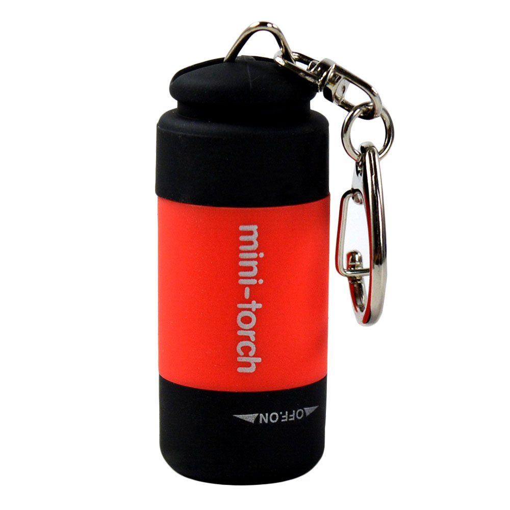 Mini Keychain Pocket Torch USB Rechargeable LED Flashlight Portable Emergency Lamp Waterproof Keyring Torch for Hiking Camping