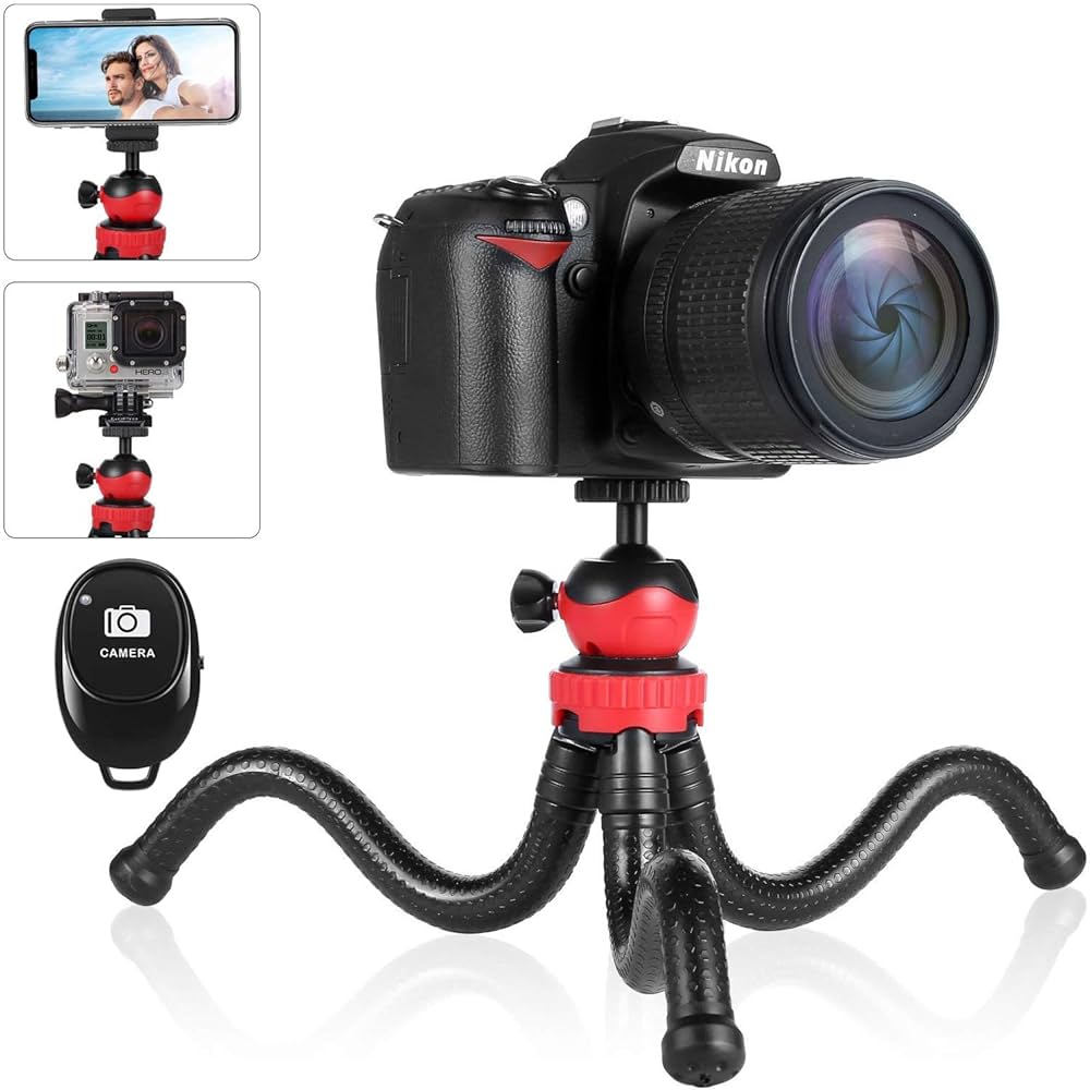 Mobile and Camera/SLR Camera Gopro Flexible Portable Octopus Tripod/High Quality Vlogging Tripod - Mirrorless System Camera
