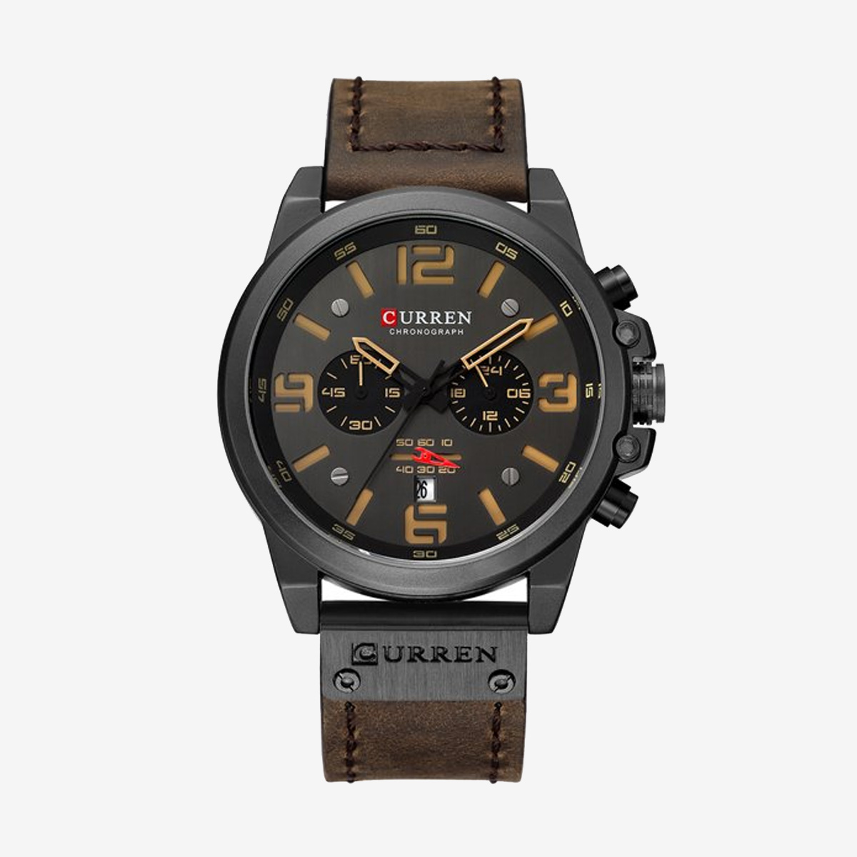 Curren 8314 Fashion Classic Chronograph Watch for Men-Black Ash