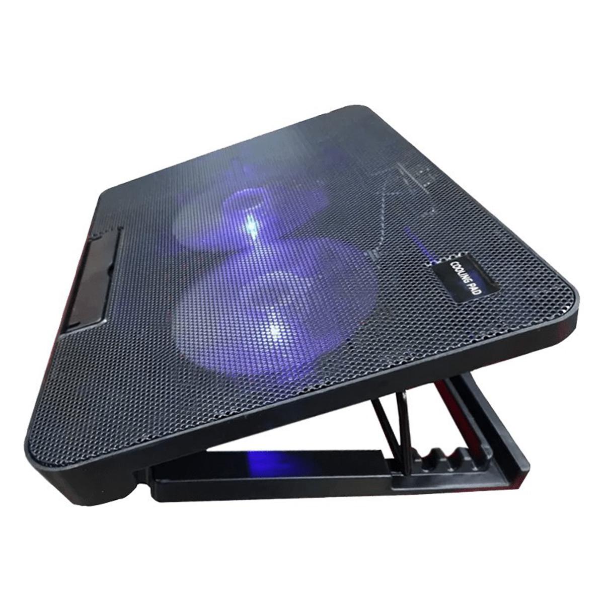 TCLP-99/N-99 Height Adjustable Foldable USB Plastic Double Fans Laptop Cooler Cooling Pad Stand Nice Tech