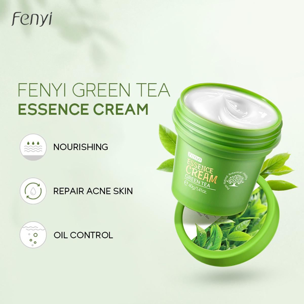 Fenyi Green Tea Cream – 40g: Soothing Hydration and Oil Control