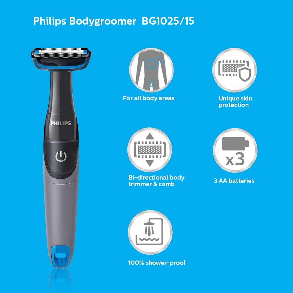Philips BG1025/15 ShowerProof Bodygroom Series 1000 for Men