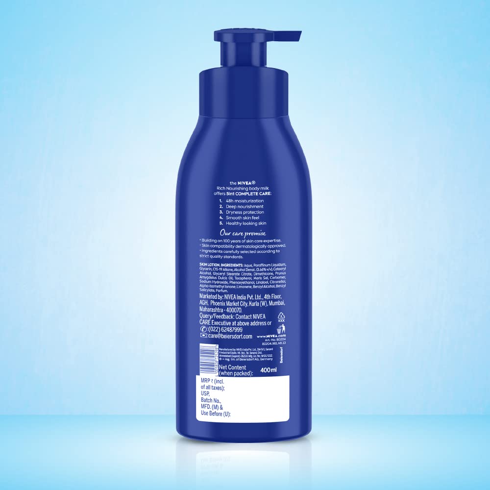 NIVEA Nourishing Lotion Body Milk 5 in 1 Care (400 ml)