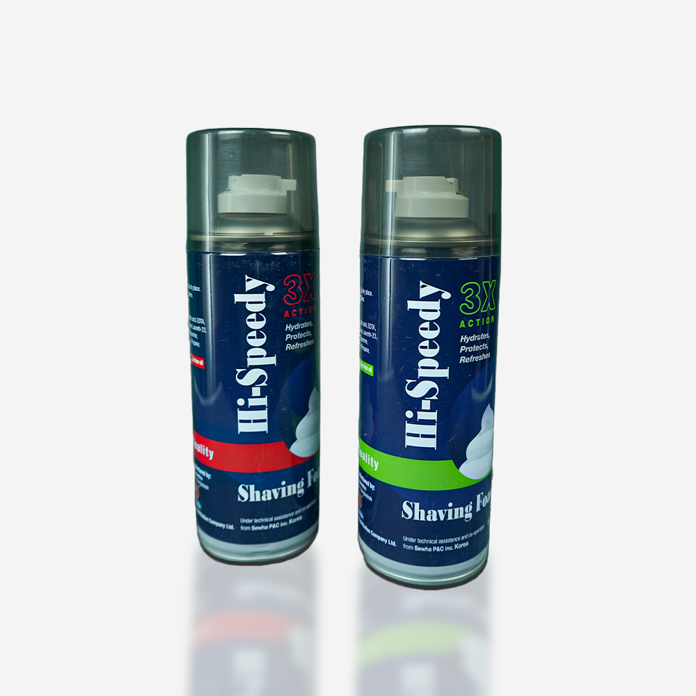 HI-SPEEDY 3X ACTION SHAVING FOAM (REGULAR) 400ML