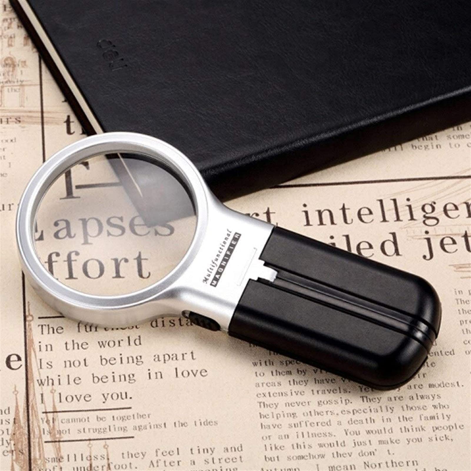 Illuminated Magnifying Glass LED Folding Stand