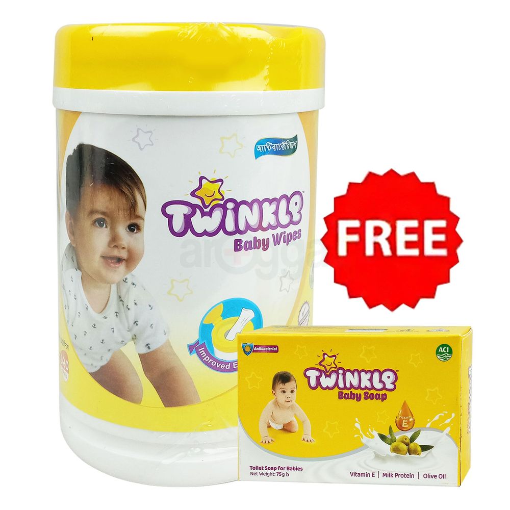 Twinkle Baby Wipes - 120pcs (Jar)