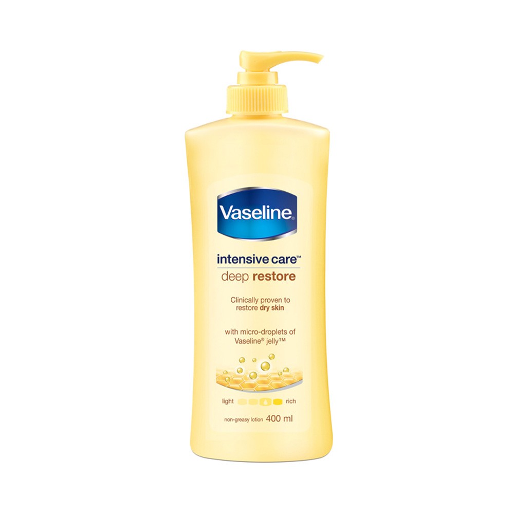 Vaseline Deep Moisture Serum In Lotion - For Dry Skin, 400 ml