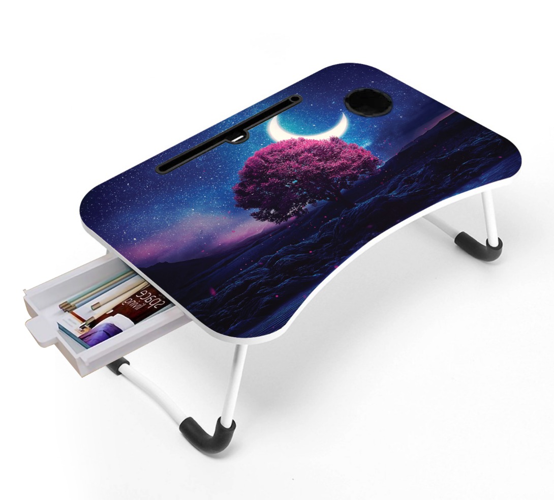 Versatile - Computer Laptop Desk Small Foldable Multi-Function Bed Desk Simple Dormitory Lazy Table Bed with Laptop Table - Tremendously Adaptable