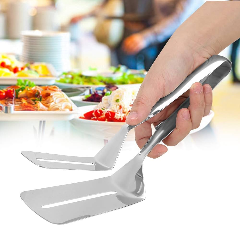Home Pizza Steak Food Clamp BBQ Clip Grilled Fish Spatula Kitchen Cooking Tool