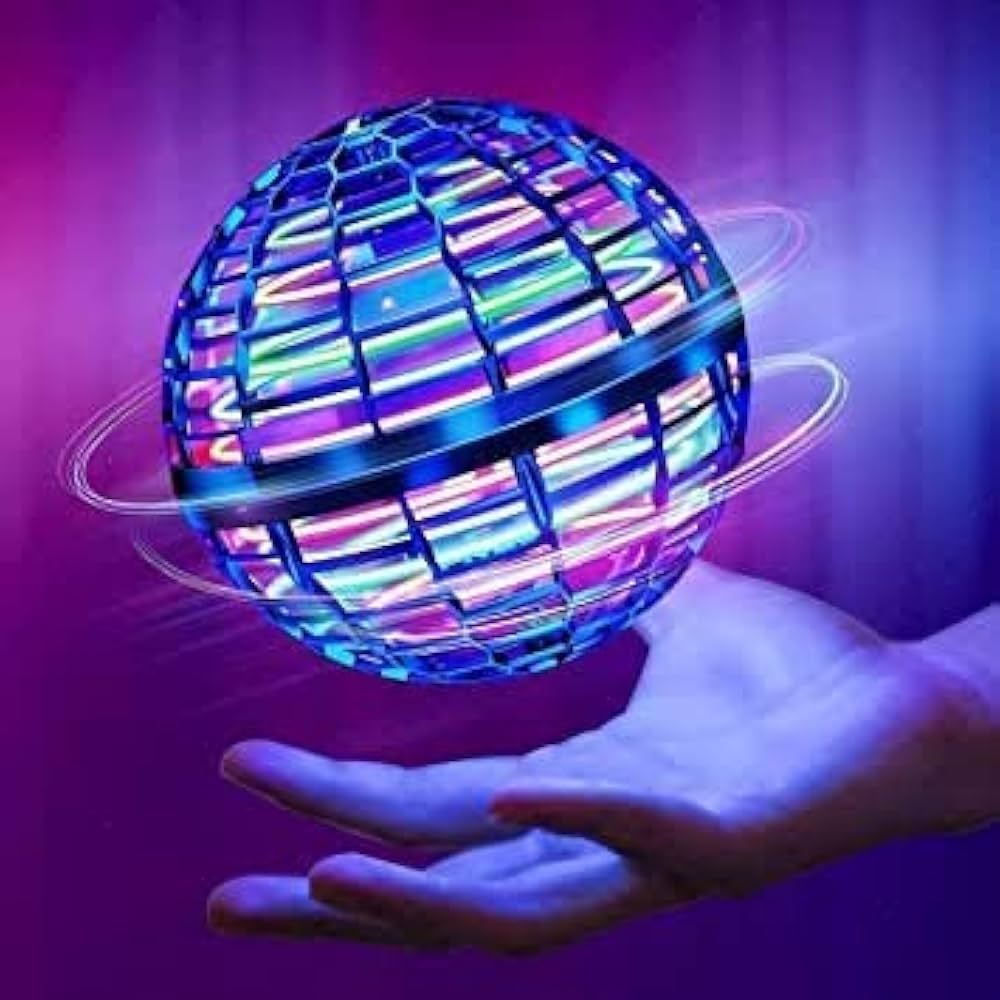 Flying Magic Ball Toys Led Magic Hand Controlled Spinner 360° Rotating Toy