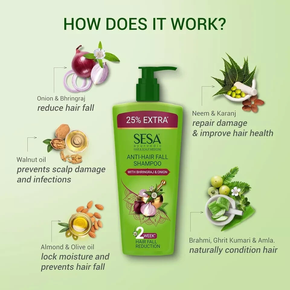 Sesa Anti-Hair Fall Shampoo 400ml + 100ml Extra