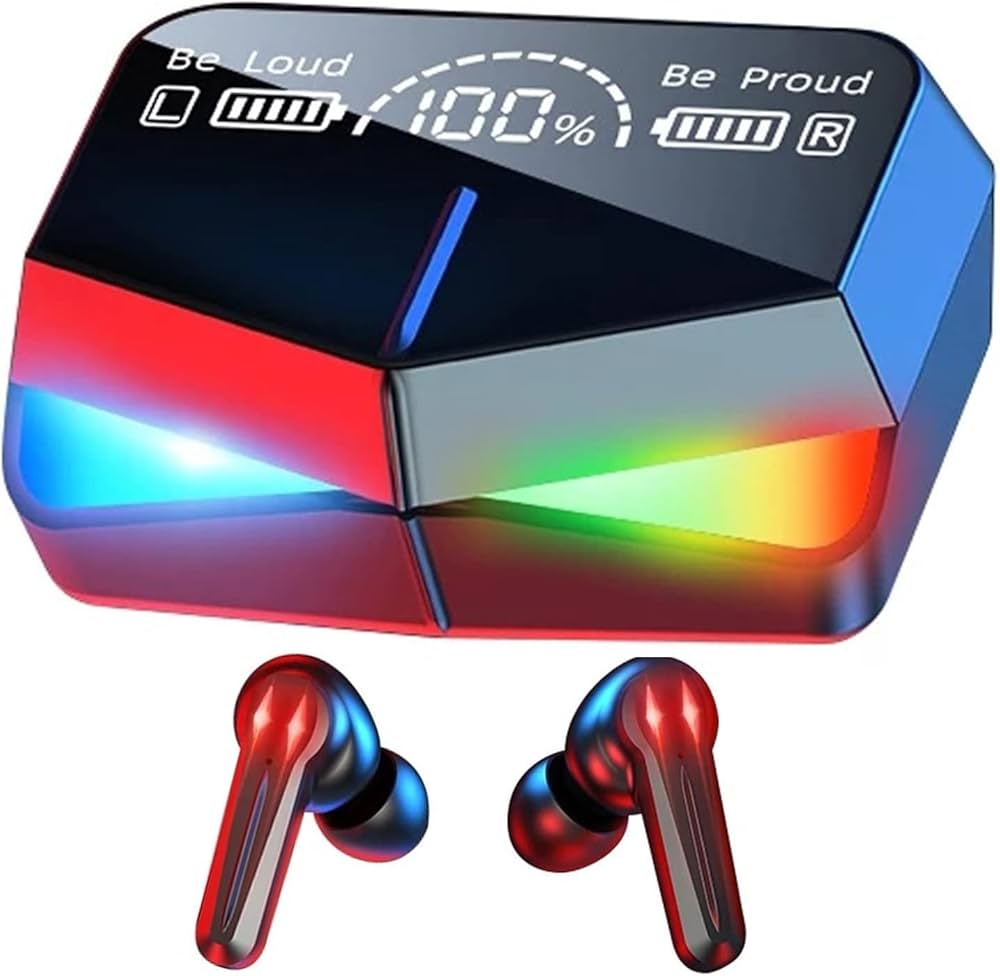 M28 TWS Bluetooth 5.3 Gaming Earbuds – Dual Mode Wireless Sports Headset with LED Display & Smart Touch Controls