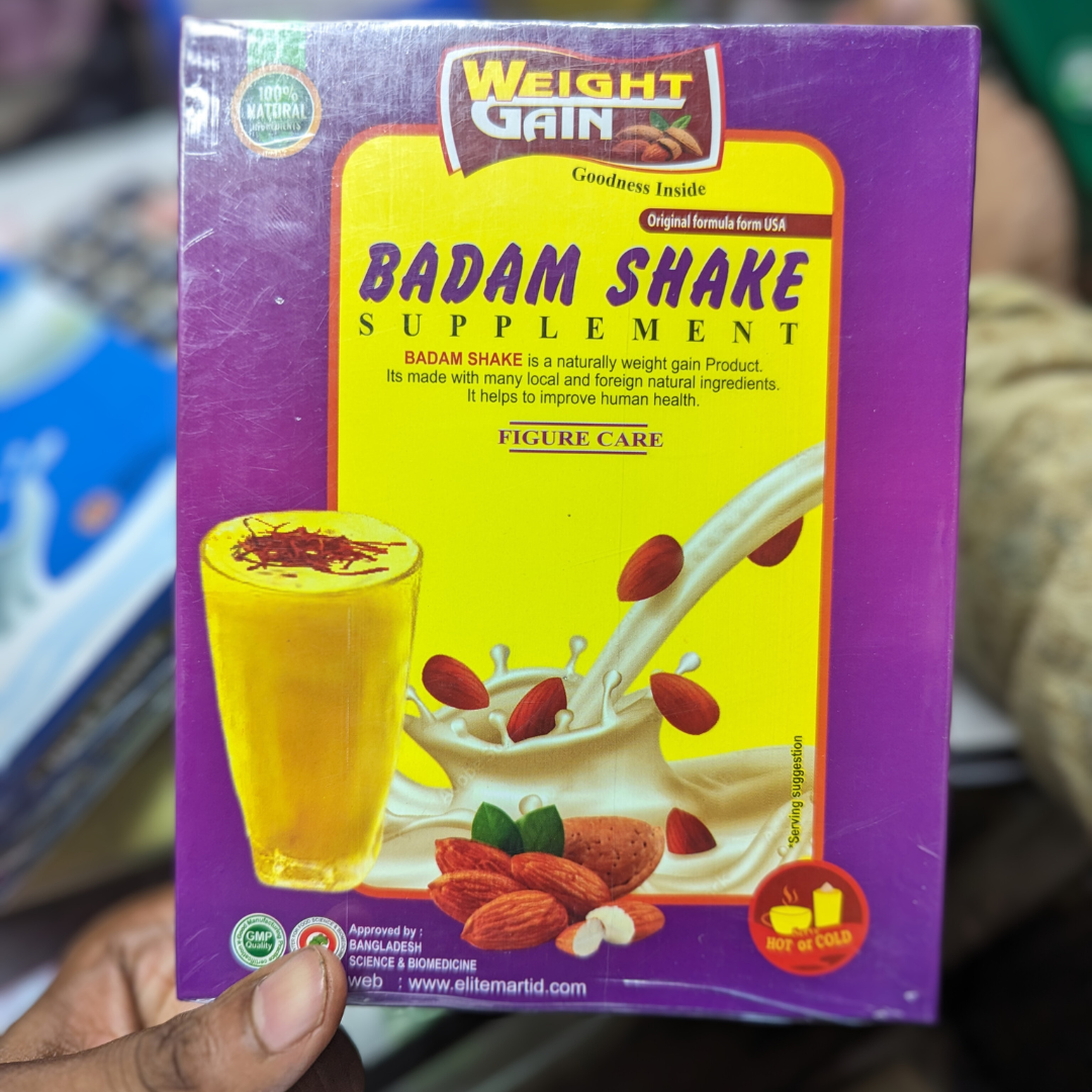 Badam Shake Health Gain Milk Shake Natural Food 100 % Authentic Product No Ratings