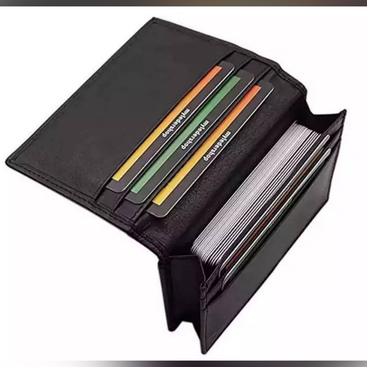 Avro Card Holder Mini Money Bag for Man 100% Cow Leather Wallet For Men Black Colour Premium Men's High Quality Card Holder Wallet